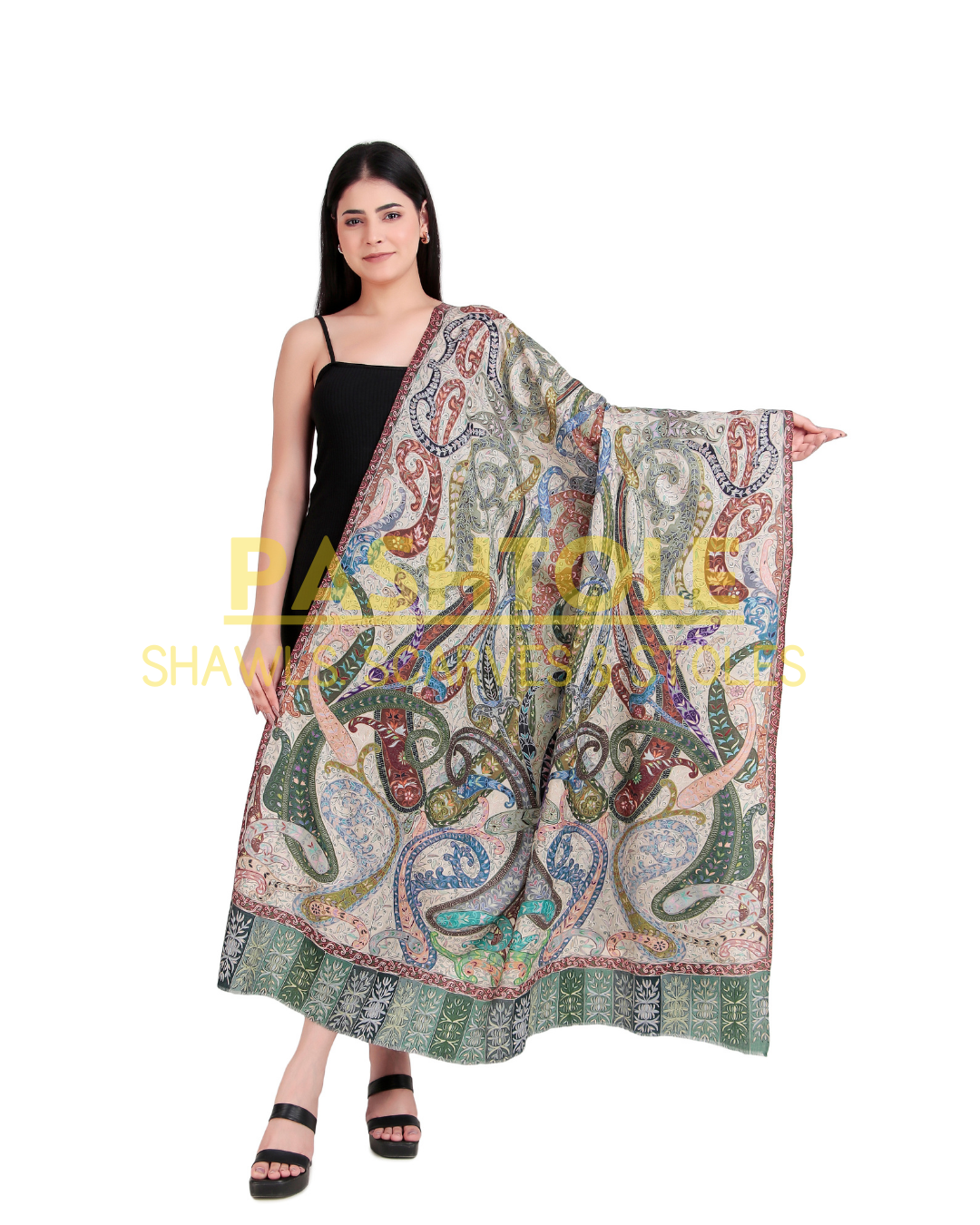 Royal Tapestry Kalamkari XL Shawl
