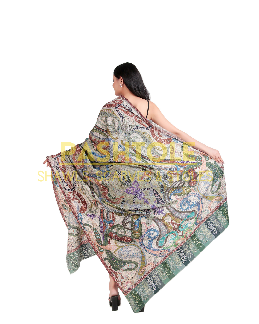 Royal Tapestry Kalamkari XL Shawl