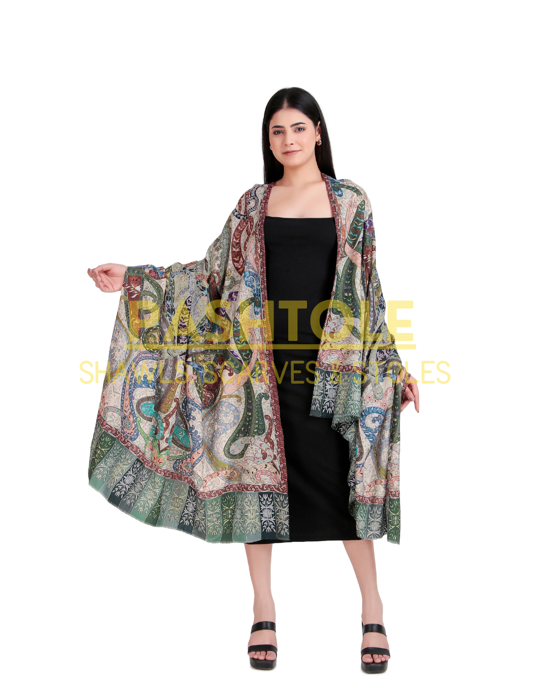 Royal Tapestry Kalamkari XL Shawl