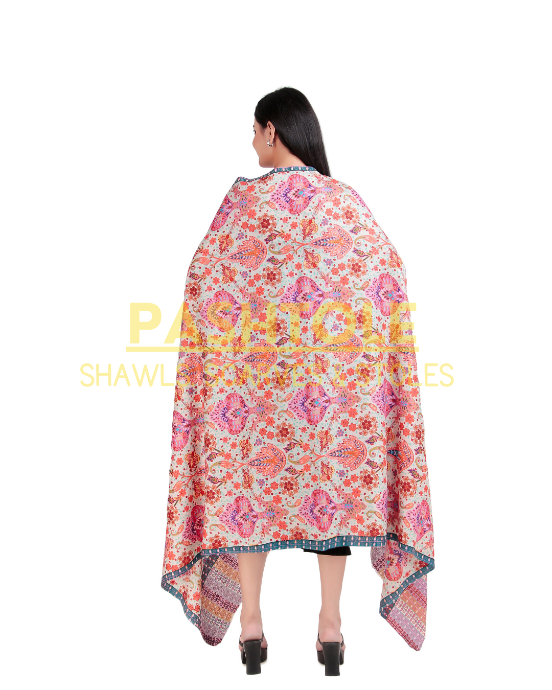 Petal Mosaic Kalamkari Shawl