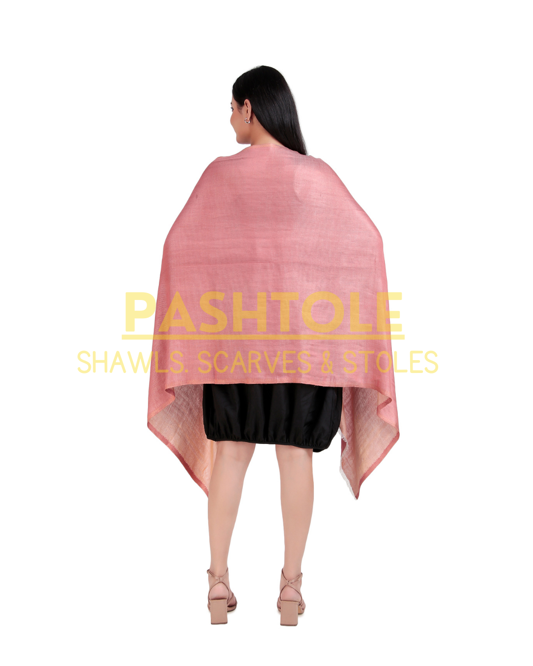 Onion Pink Reversible Stole