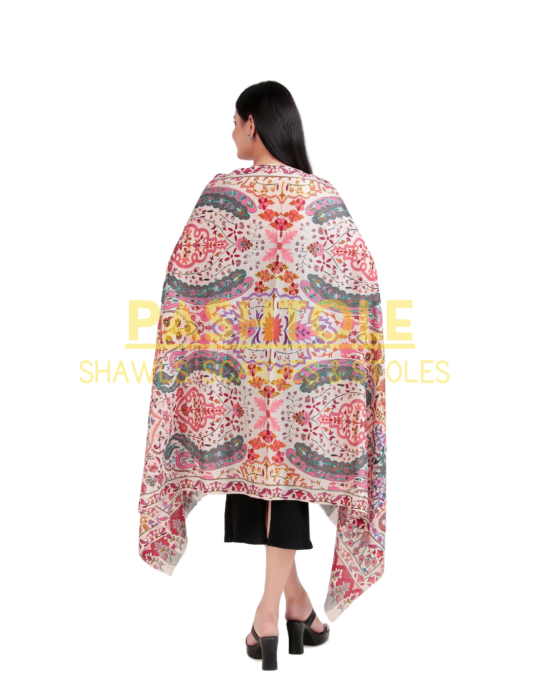 Wildflower Harmony Kalamkari Shawl