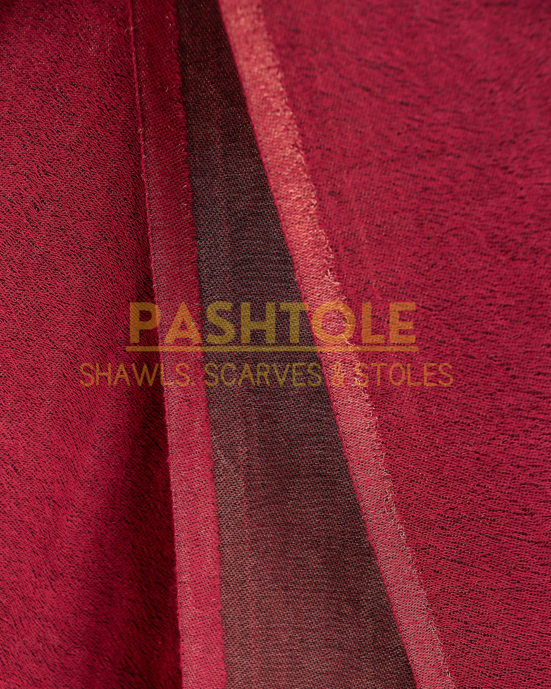 Maroon Zari Reversible Stole