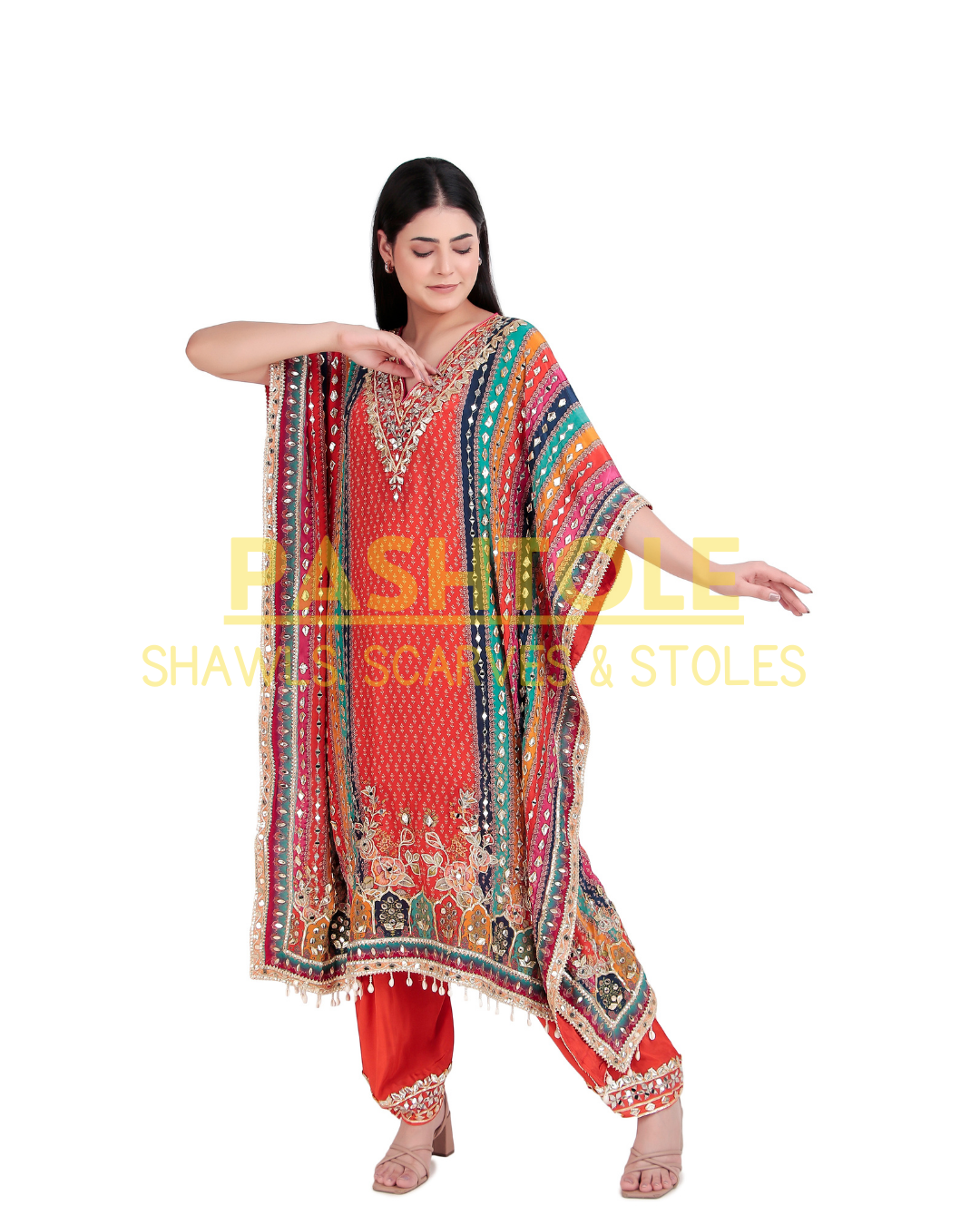Sunset Palette Kaftan Set