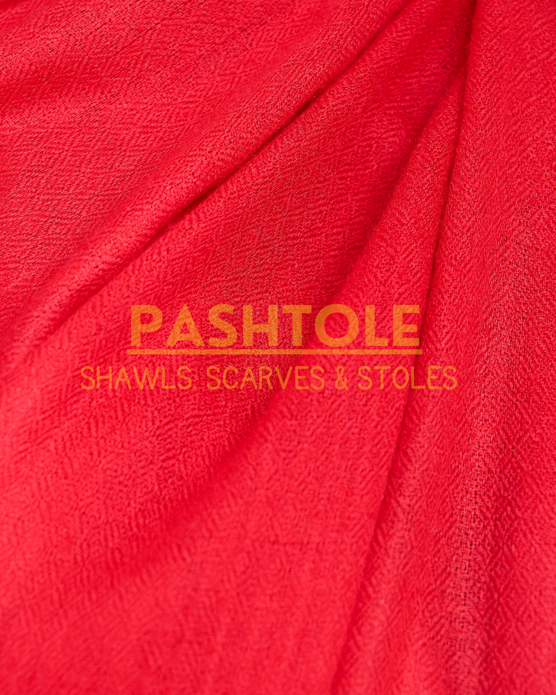 Red Fine Wool Stole