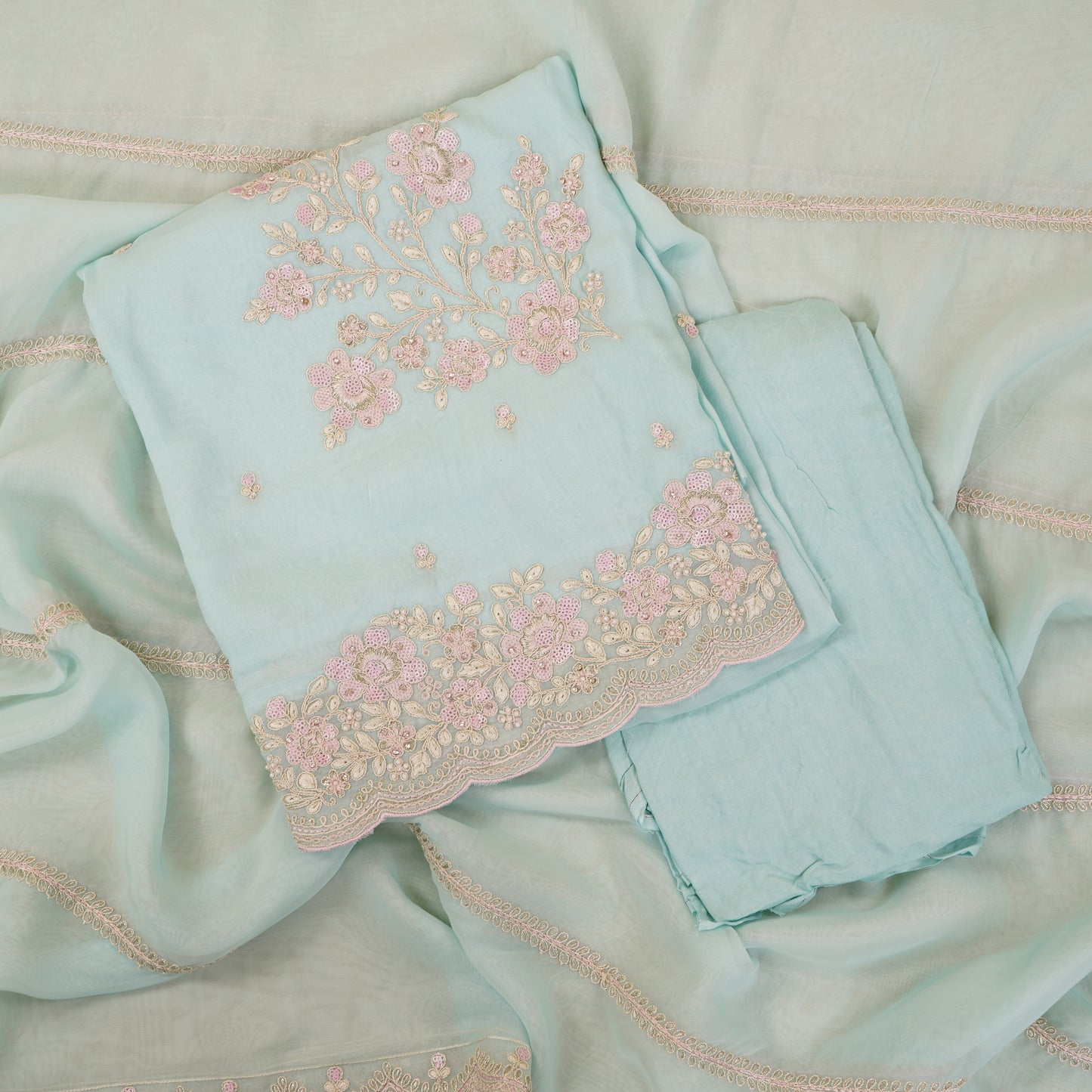 Serene Grace Organza Suit Set