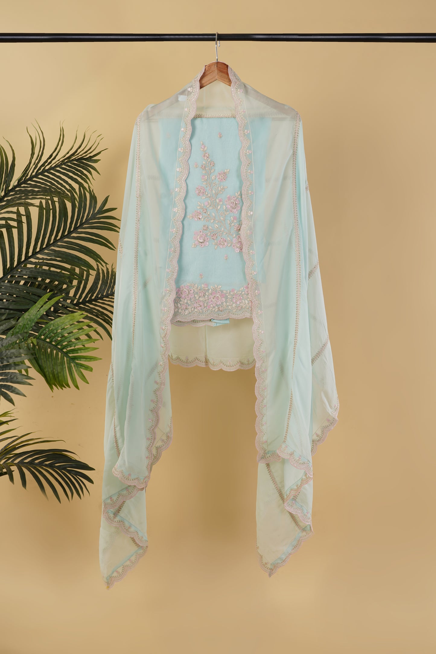 Serene Grace Organza Suit Set