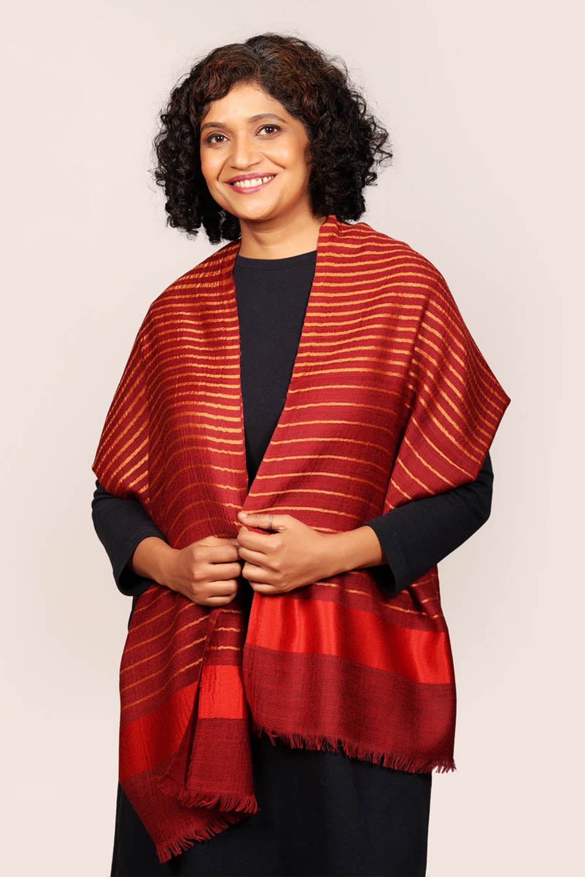 Printed Stripes Shawl