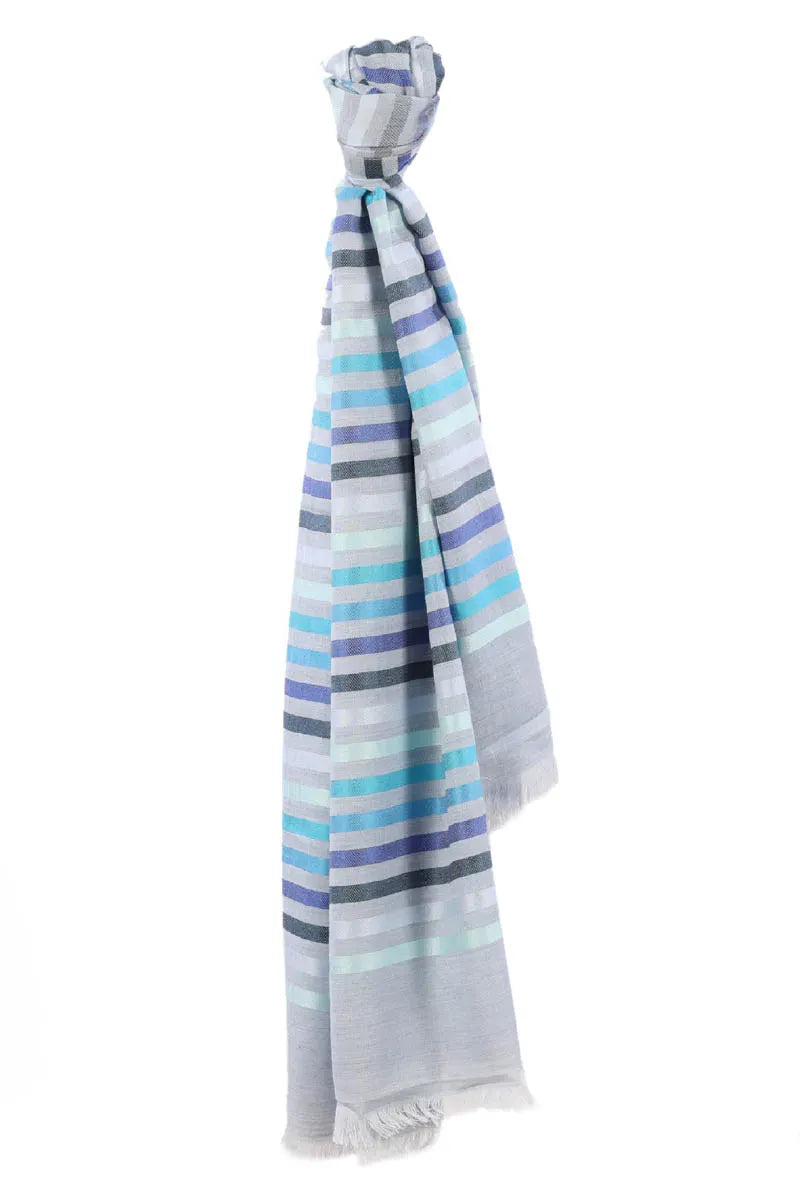 Fine Wool Stole, Printed- Check