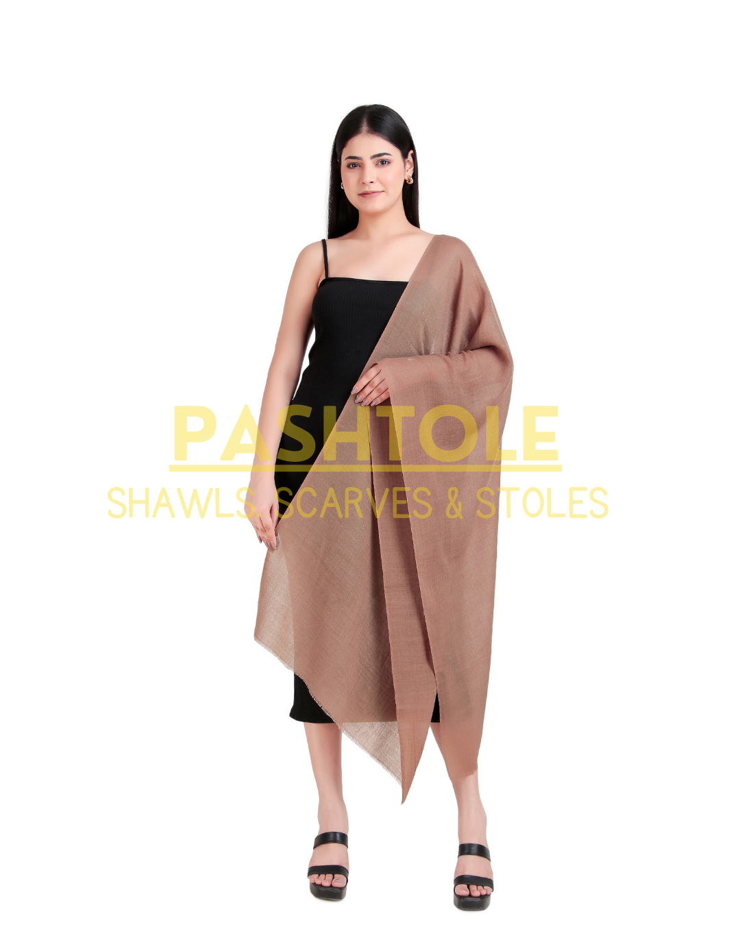 Mocha Fine Wool Stole