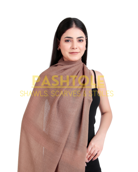 Mocha Fine Wool Stole