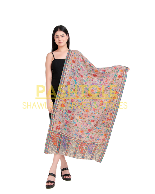 Floral Cascade Kalamkari Stole