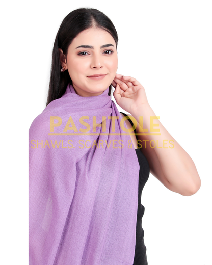 Lavender Fine Wool Stole