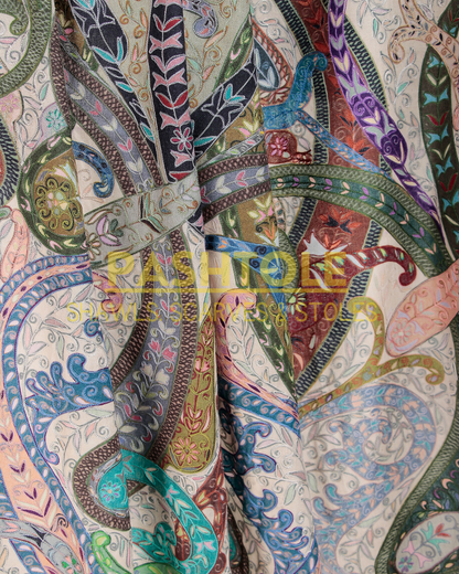 Royal Tapestry Kalamkari XL Shawl
