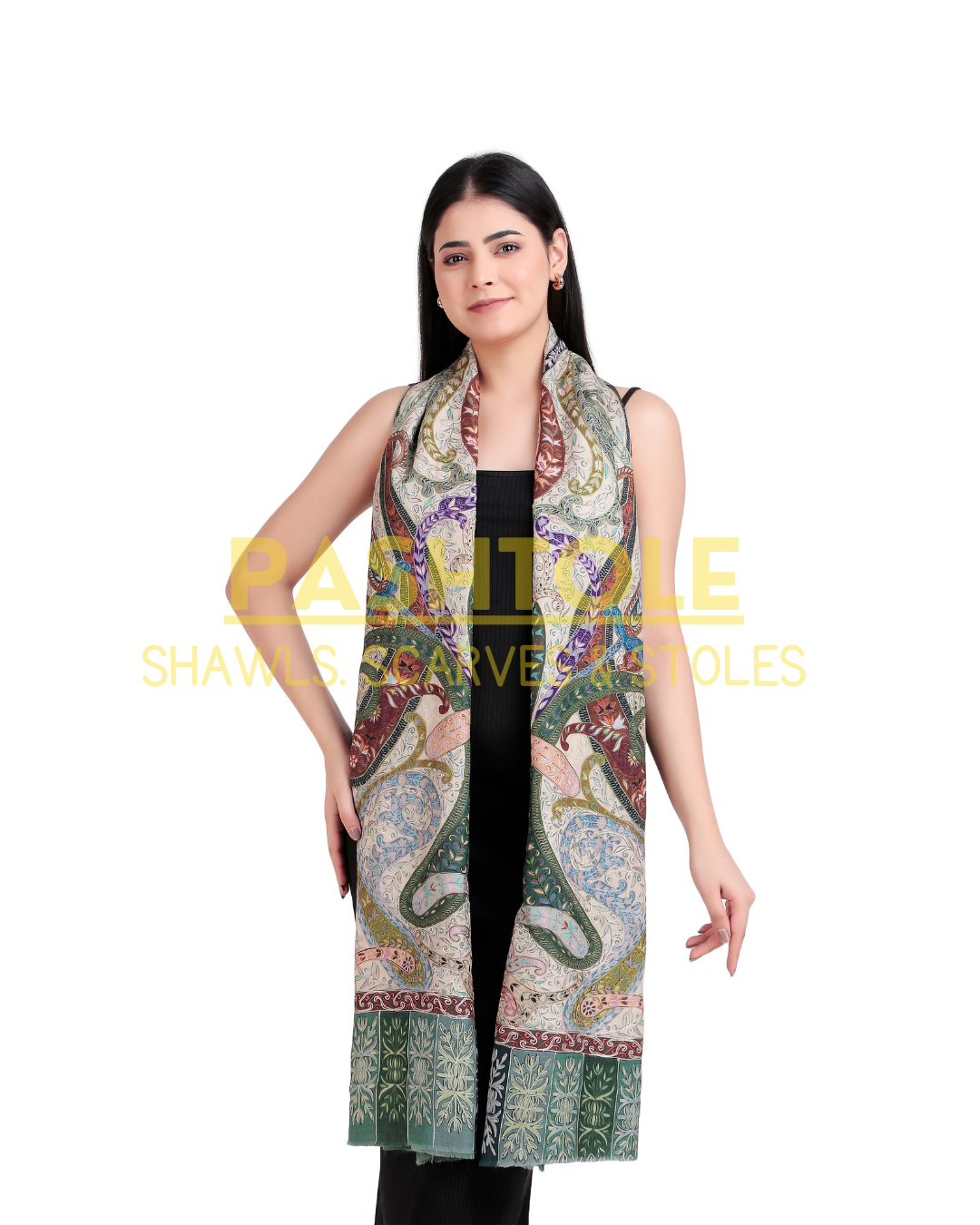 Royal Tapestry Kalamkari XL Shawl