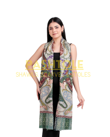 Royal Tapestry Kalamkari XL Shawl