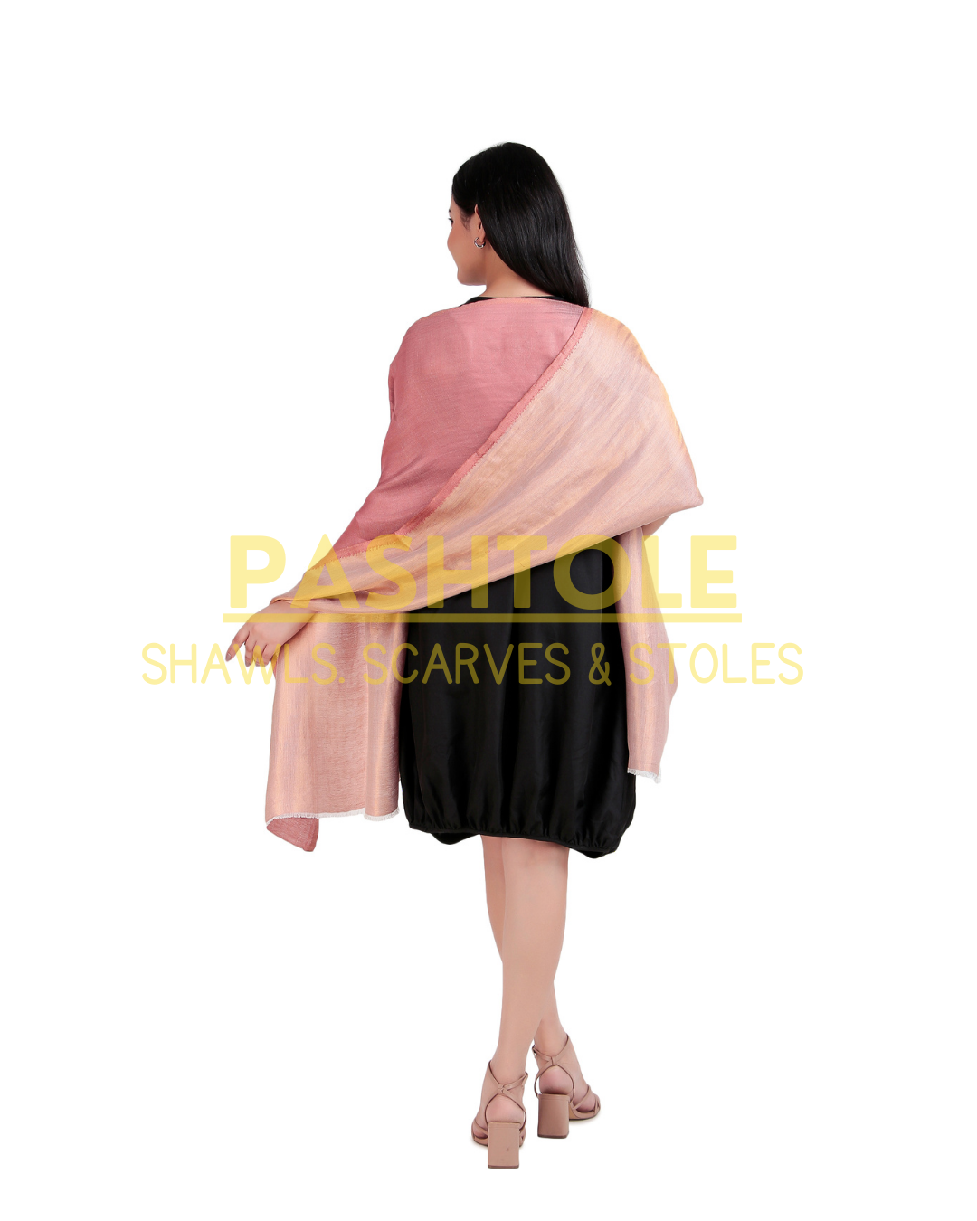 Onion Pink Reversible Stole