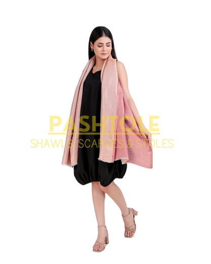 Onion Pink Reversible Stole