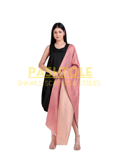 Onion Pink Reversible Stole