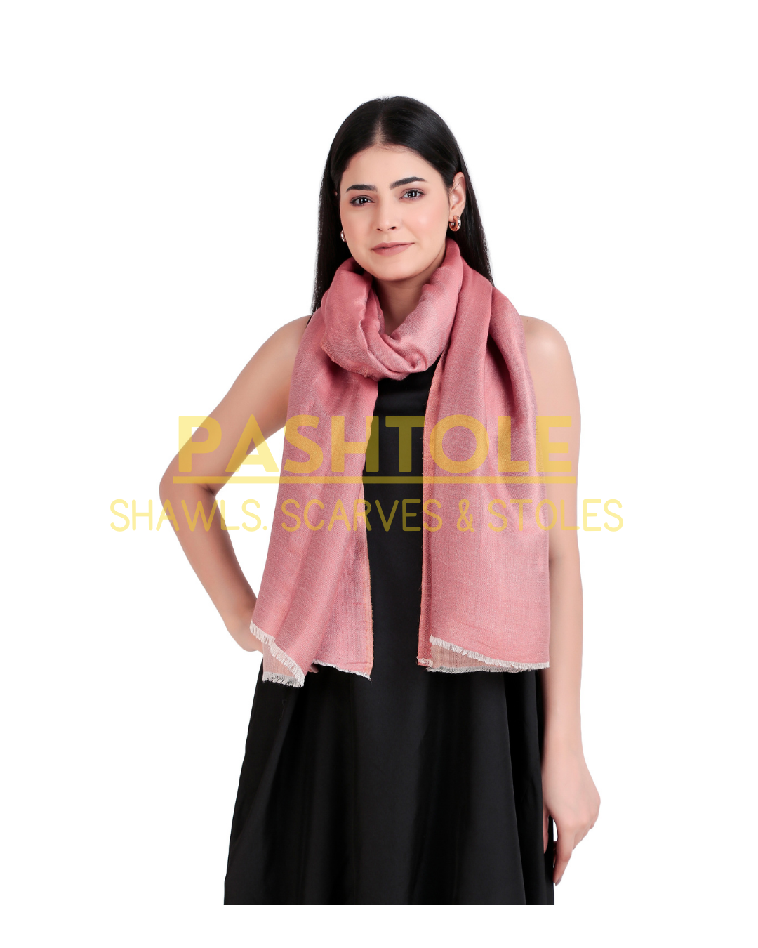 Onion Pink Reversible Stole