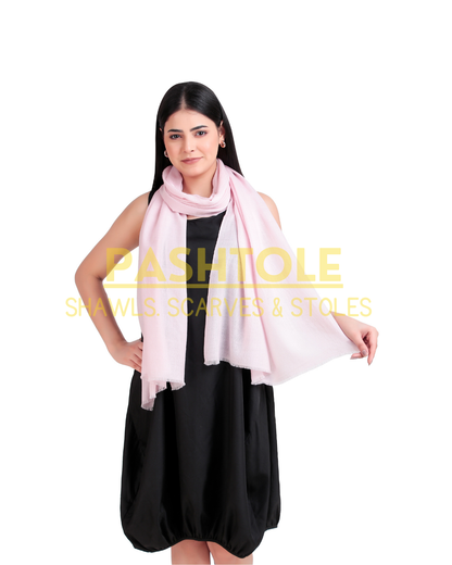 Blush Pink Fine Wool Stole