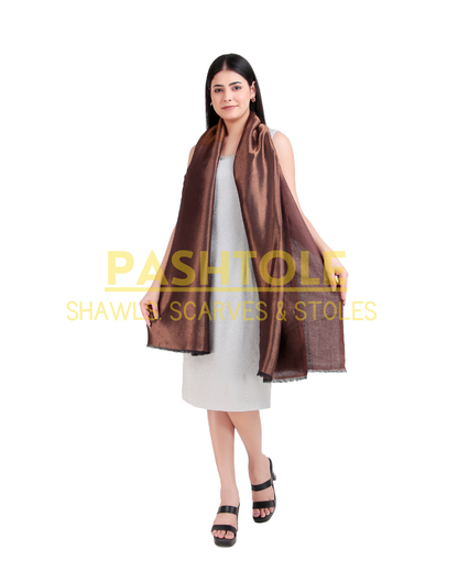 Hash Brown Zari Reversible Stole