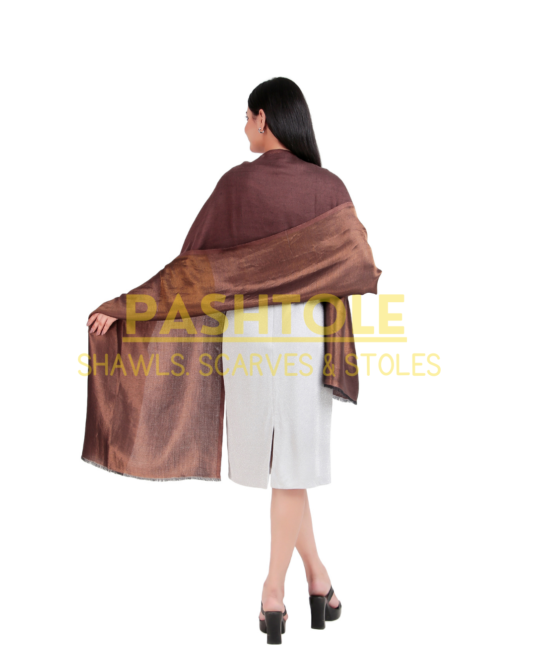 Hash Brown Zari Reversible Stole