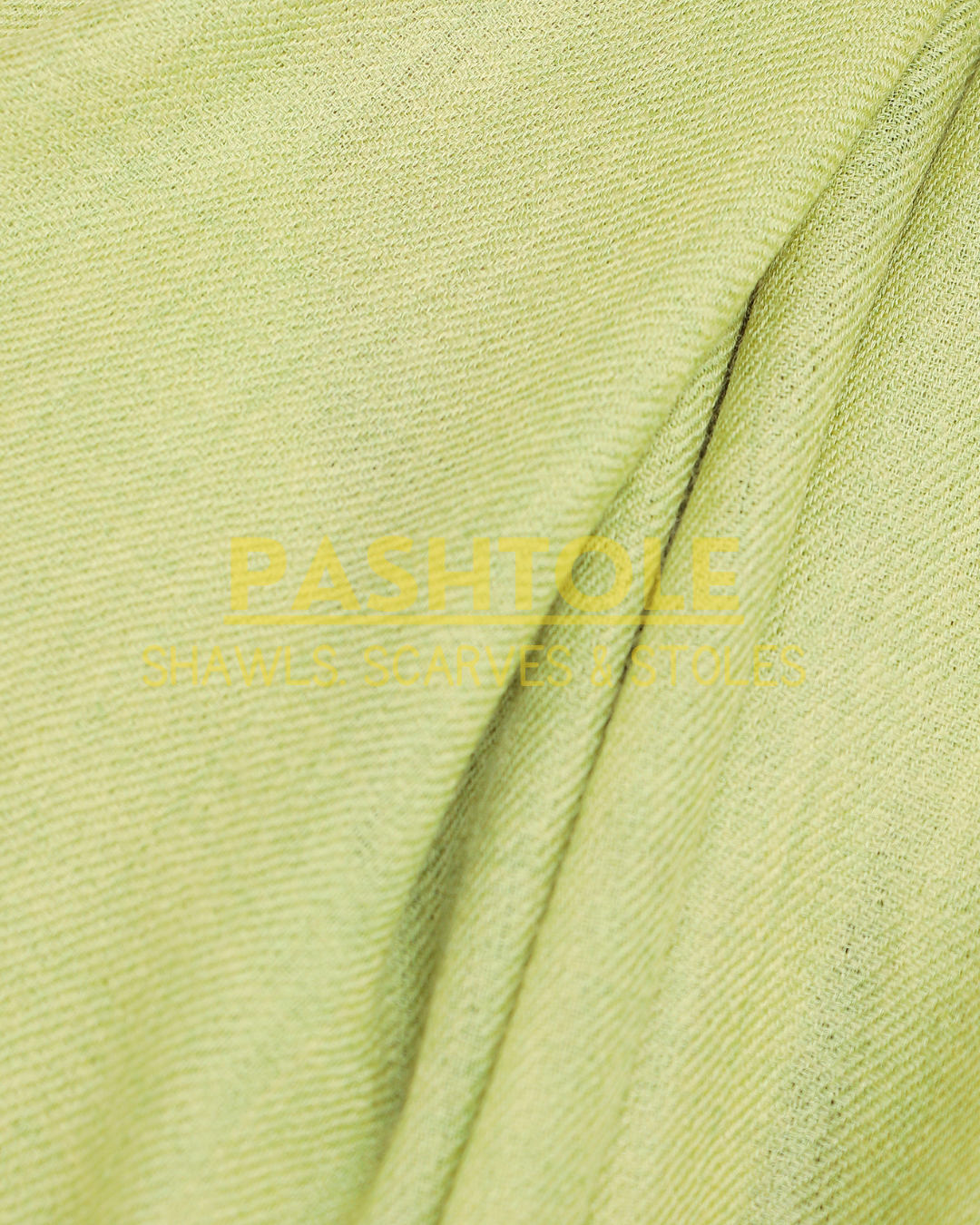 Pistachio Green Fine Wool Stole