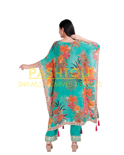 Sky Sapphire Kaftan Set