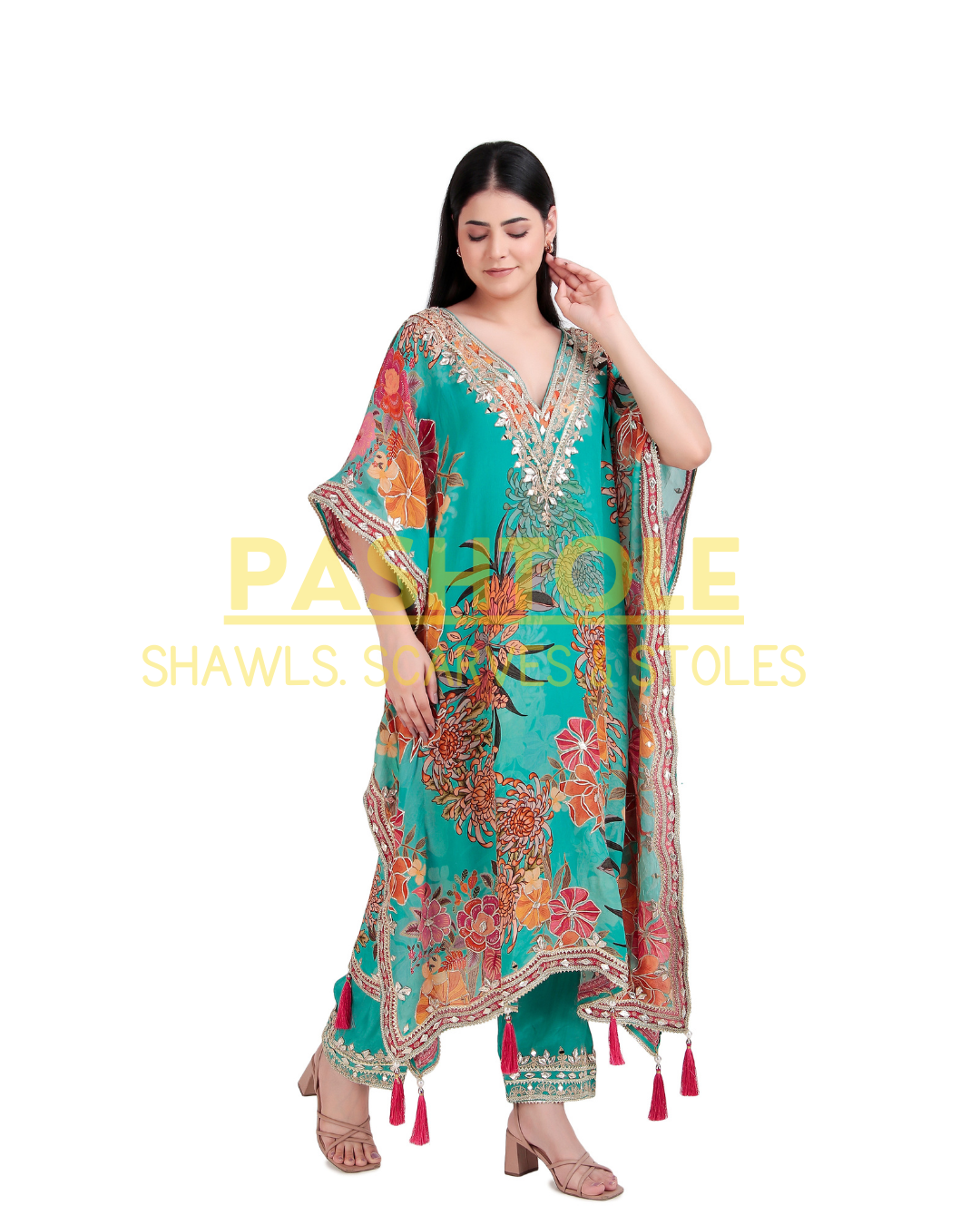 Sky Sapphire Kaftan Set