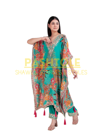 Sky Sapphire Kaftan Set