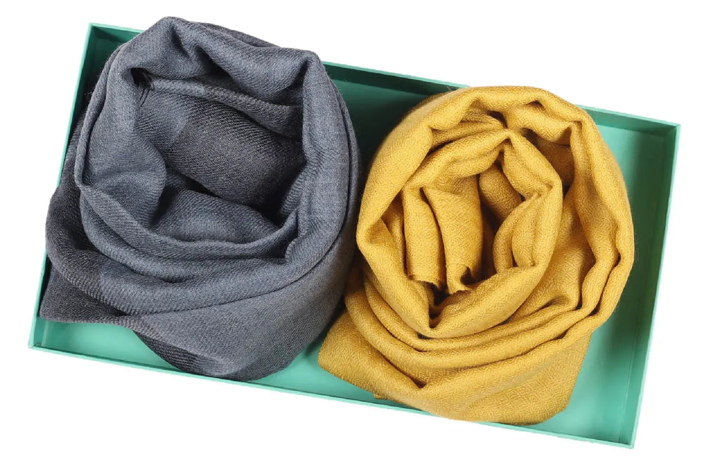 Fine Wool Stole, Plain Design-Yellow